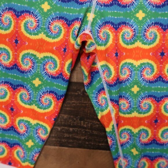 Heiress Equine by Fallon Taylor Womans XL Tie Dye Leggings Athletic Gym - Picture 3 of 6